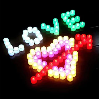 เทียน Led เทียนปลอม เทียนไฟฟ้า แถมถ่านในตัว เทียนอิเล็กทรอนิกส์ตกแต่งห้อง รูปเทียน เทียนปลอม ไฟตกแต่ง ไม่มีเปลวไฟและควัน