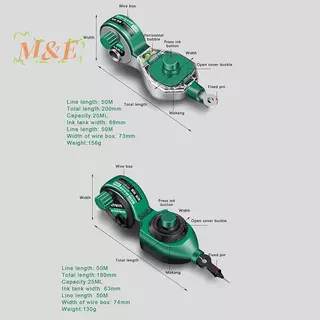 [M&E] Scribes Ink Draw Line Marker Ink Marker หมึกก่อสร้าง เครื่องมือช่างช่างไม้ที่บีบอัดด้วยมือ [ใหม่]