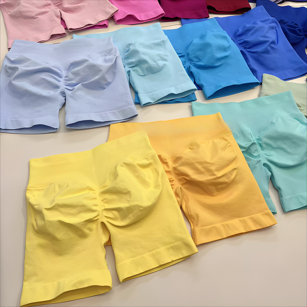 YOGATRUTHSports Shorts Peach Lift Hip High เอวกางเกงขาสั้นแห้งเร็วโยคะขี่จักรยาน