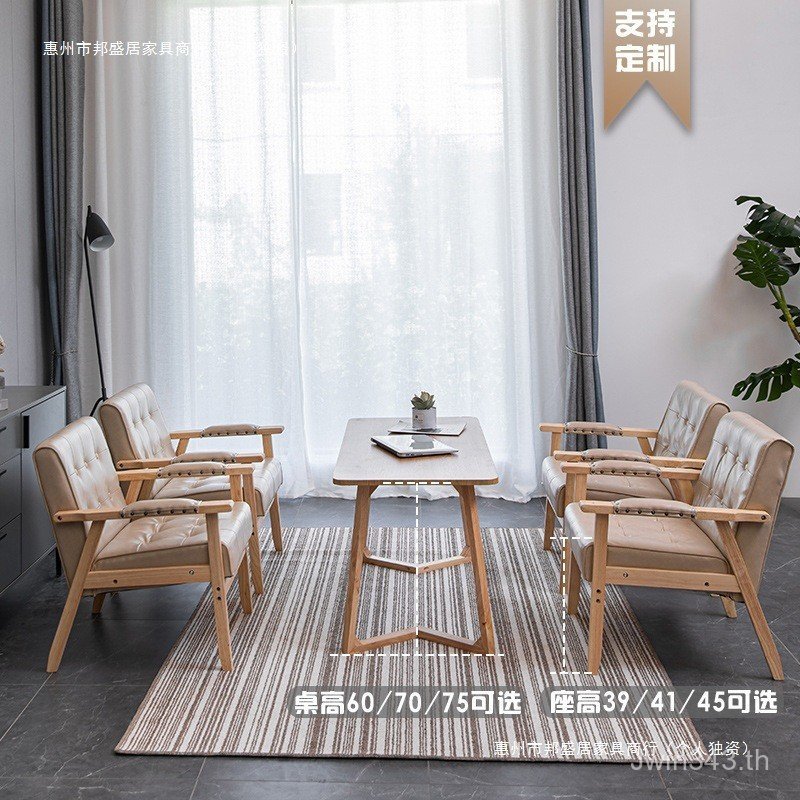 ขนมหวาน Negotiation ตารางเก้าอี้นมชา Shop ร้านอาหารรวมกัน Simple Cafe Leisure Double Office T7GQ