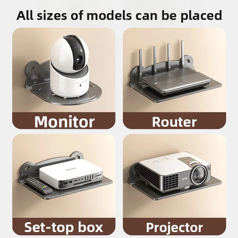 Wall Mount ขาตั้งโปรเจคเตอร์วงเล็บโลหะสําหรับ Hy300 Td80w โปรเจคเตอร์ความปลอดภัยกล้องลําโพง Router