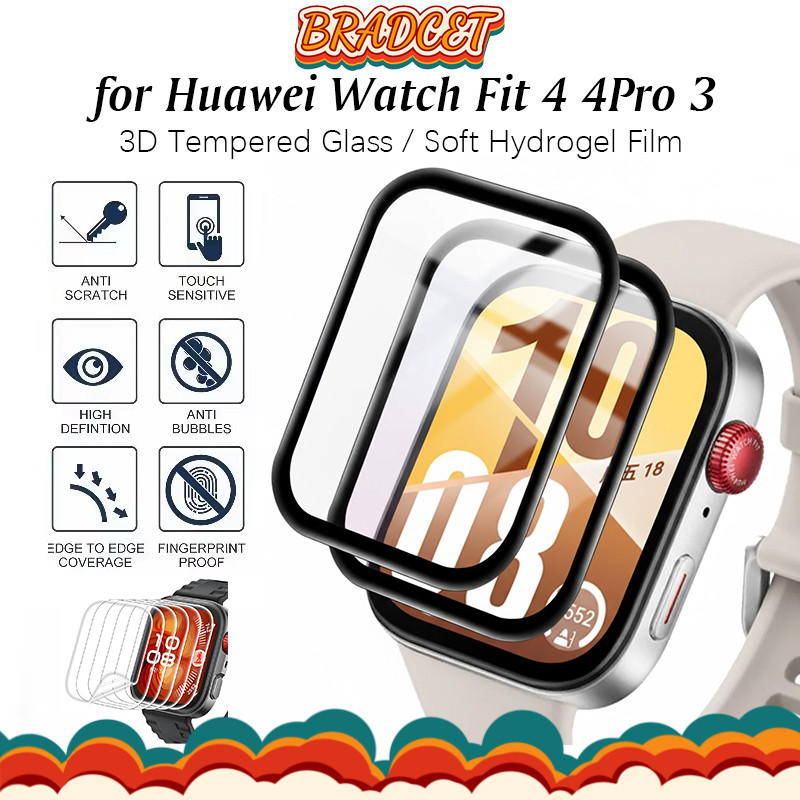 ฟิล์มกระจกนิรภัยสำหรับ HUAWEI WATCH Fit 4/3 ป้องกันหน้าจอ Smartwatch Smart Watch Huawei Fit 3 4 Pro