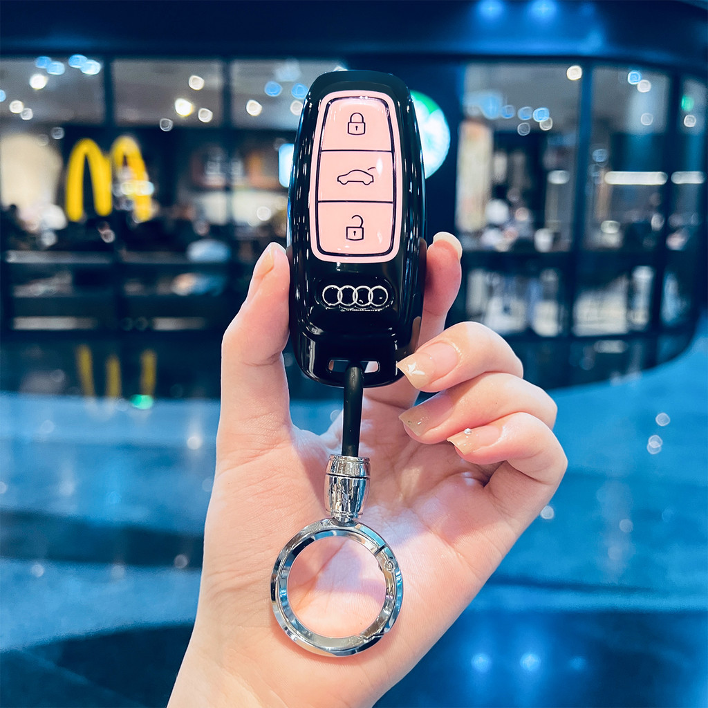 รถพับฝาครอบกรณี Shell Fob สําหรับ Audi A1 A3 8P A4 A5 A6 C7 A7 S3 S7 S8 R8 Q2 Q3 Q5 Q7 Q8 SQ5 C5 C5 