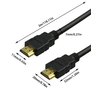 สาย HDMI 1080P ยาว 1.5 ม. สาย HDMI ชุบทองสำหรับเชื่อมต่อโทรศัพท์ ทีวี และกล้อง