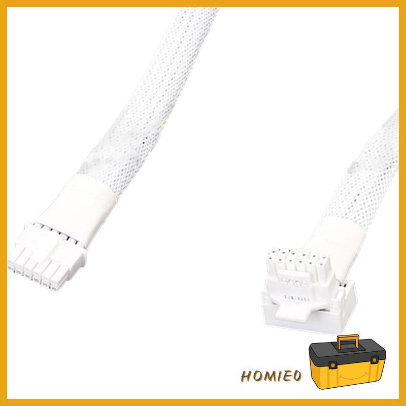 HOMIE0 ทนทาน 16Pin ชาย PCIE 5 0 12 + 4 16Pin สายการ์ดวิดีโอสําหรับ RTX4090 RTX3090TI