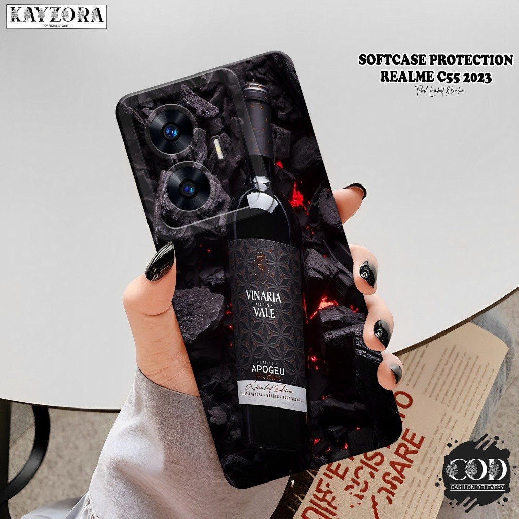เคสโทรศัพท์ HP ล่าสุด Realme C55 - เคสเครื่องดื่มแฟชั่น - ซิลิโคนกล้อง Pro - Realme C55 Softcase - เ