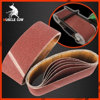 MUSCLE COW กระดาษทรายสายพาน 6 เส้น ขนาด 4"x24" เบอร์ 36-120# ขัดไม้/เหล็ก/อลูมิเนียม ทนทาน