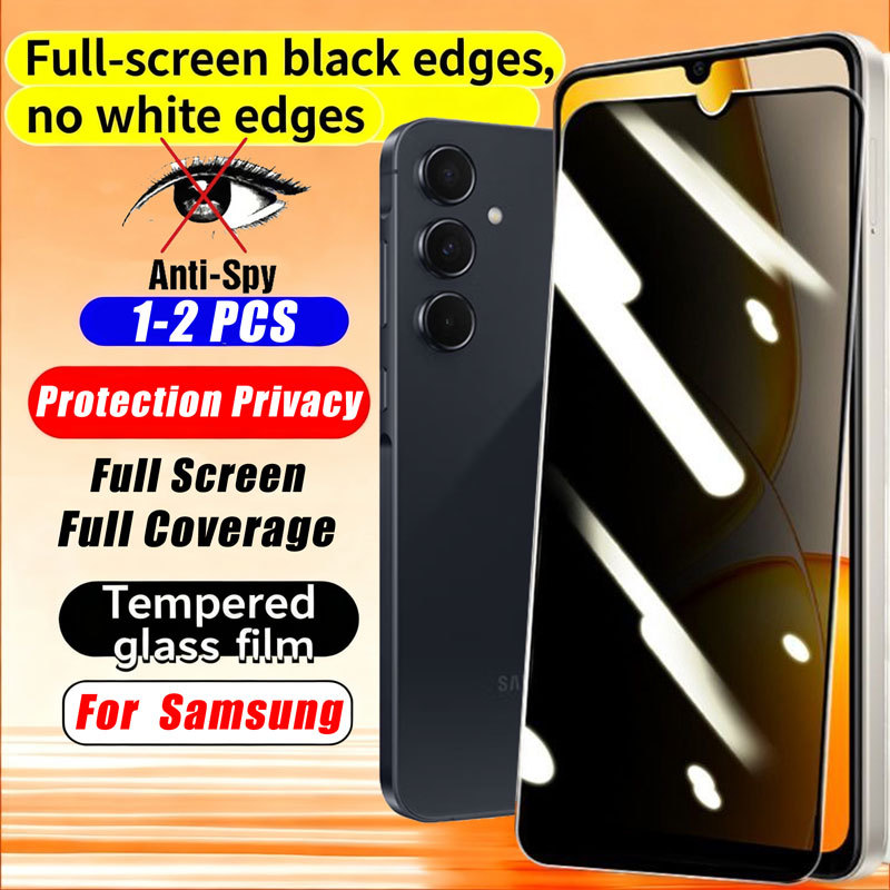 ฟิล์มกระจก เต็มจอ กันมองกันเสือก ฟิล์ม กันมองข้าง Samsung ss Galaxy A56 A55 A54 A36 A35 A34 A26 A25 
