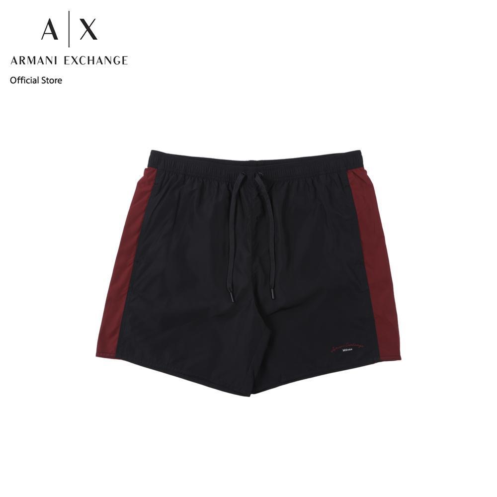 Armani Exchange กางเกงบ๊อกเซอร์ผู้ชาย รุ่น XM001590-AF16737-MB253 - สีฟ้า