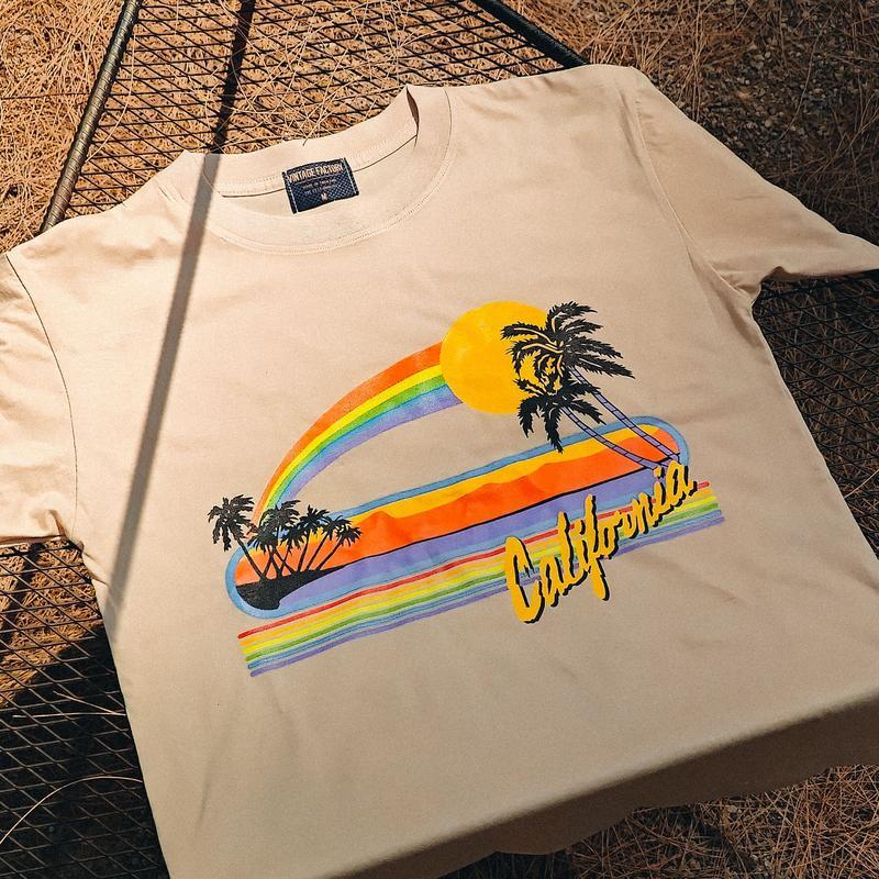 (พร้อมส่ง) เสื้อยืด CALIFORNIA 90S - ผ้าคอตตอน