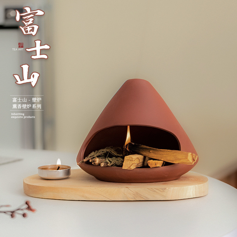 Mount Fuji ธูปธูป Burner ในครัวเรือนในร่มเซรามิคธูป Burner ศักดิ์สิทธิ์ไม้ Cedar Sage Burning Burner