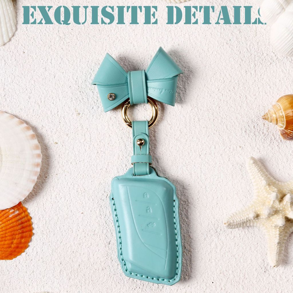 เคสกุญแจผู้หญิง เหมาะสําหรับเคสกุญแจ Lexus Pure Handmade หนังวัวธรรมชาติ Lexus กระเป๋าเคสกุญแจรถ