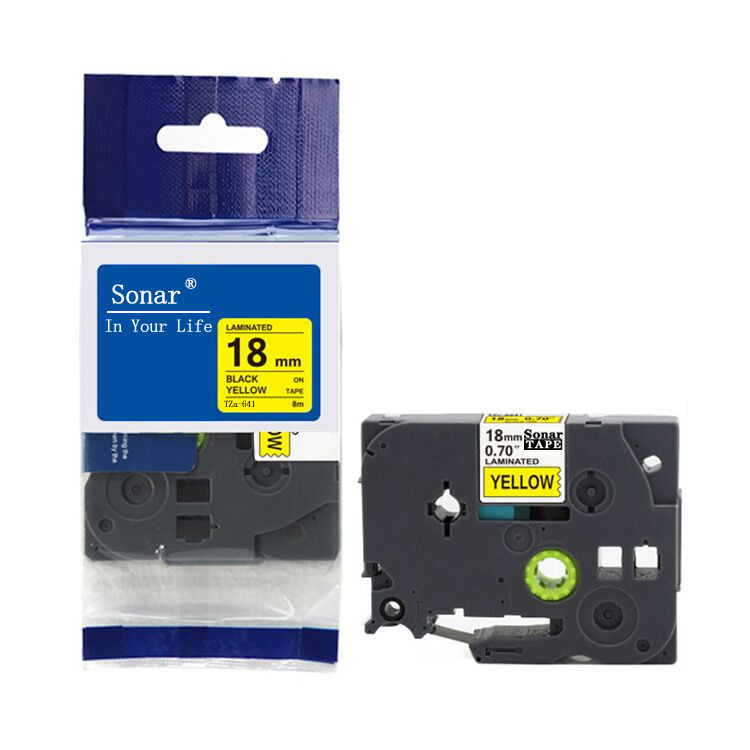 ริบบิ้นเครื่องฉลากเหมาะสําหรับ Brothers 18 มม. หลายสี TSa-441 TZ-641 PT-P700 TZe-241