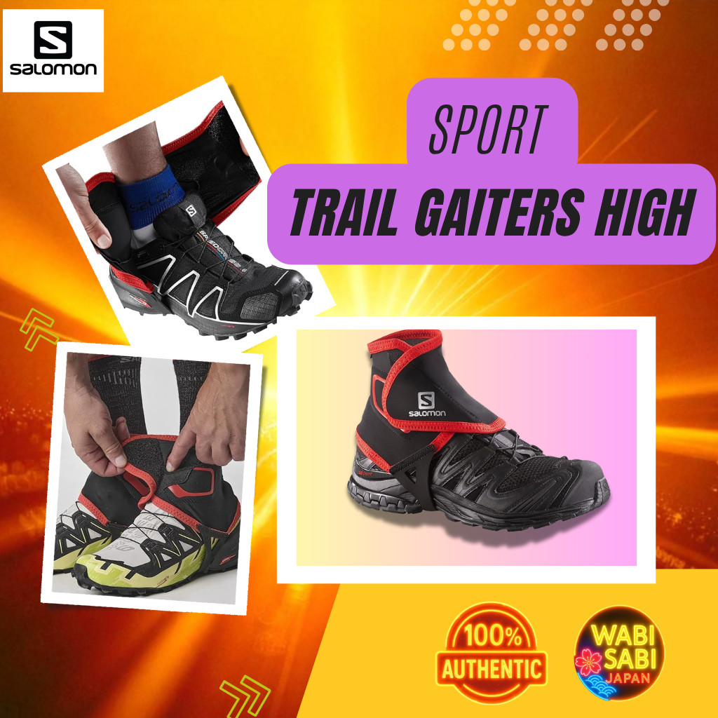 Salomon Trail Gaiters High Unisex – High Coverage, Debris Protection, Durable Outdoor Gaiters