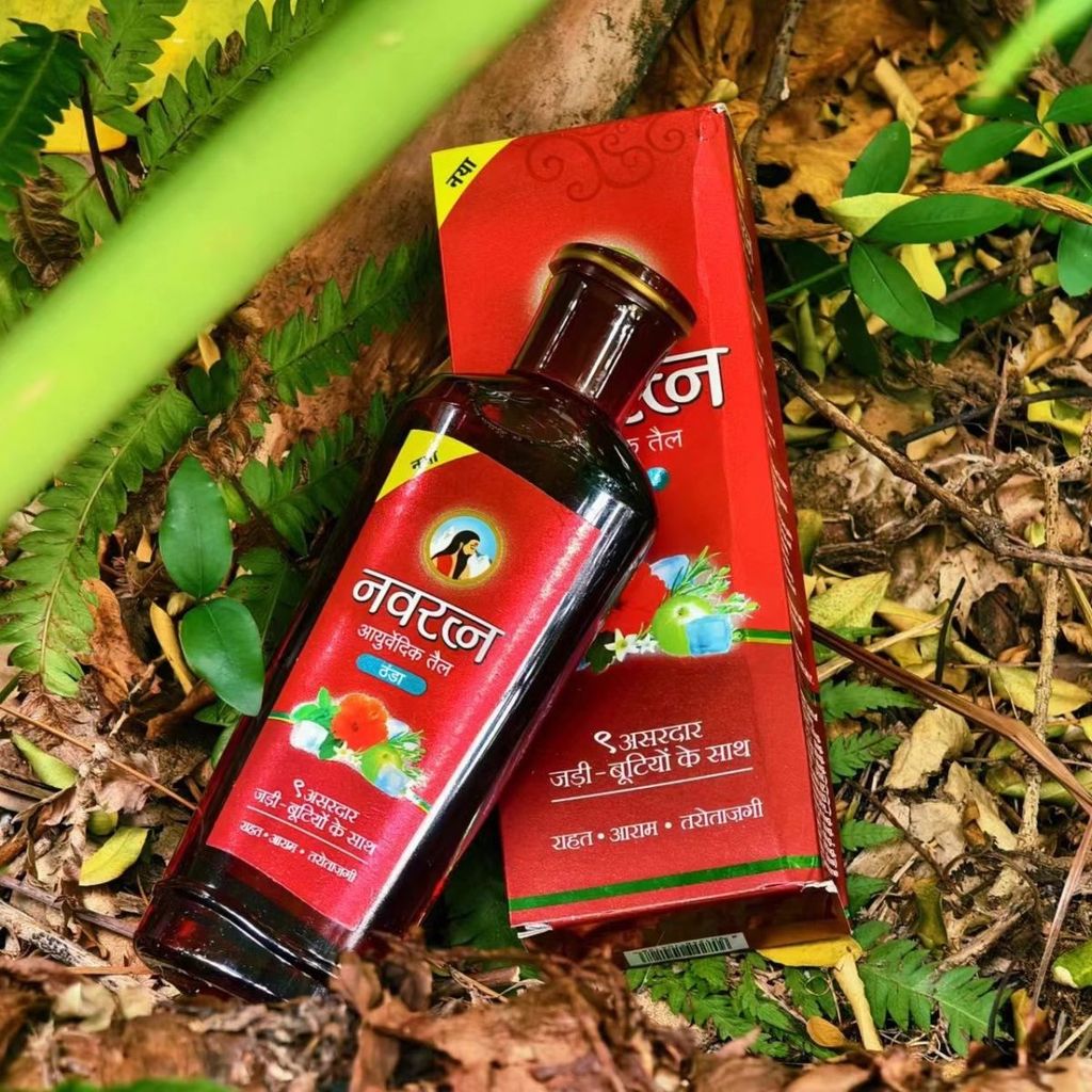 印印นาวาร์ตนา อายูเวค ออยล์ 头部按摩精按摩油 / 老人11.18วีเค