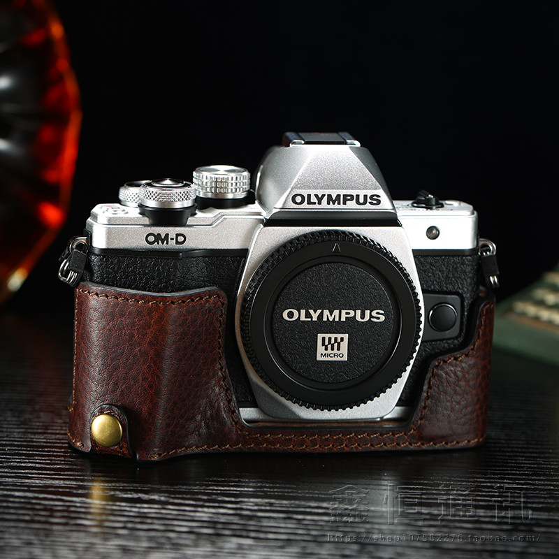 สมบัติคุณภาพเหมาะสําหรับกระเป๋ากล้อง Olympus EM10 EM10 mark iii EM5 PEN-F EM10II เคสหนัง