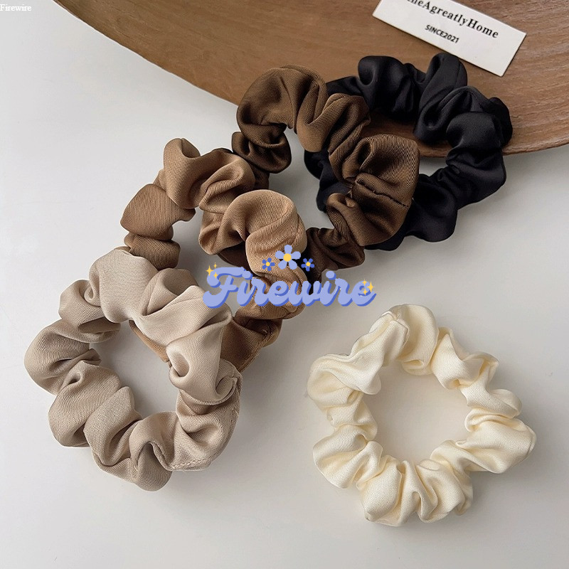 FireWire พร้อมส่ง ยางรัดตัว แบบใหม่ปีนี้ ผ่านุ่มนิ่ม ผ้าซาติน สไตล์มินิมอลสาวเกาหลี ยืดพอดี-VO-47