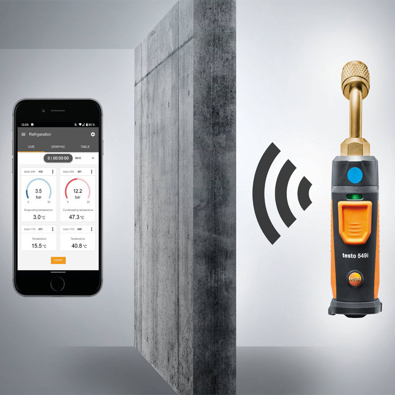Detu Testo557S/549/549i Digital Refrigerant Gauge เครื่องปรับอากาศเครื่องวัดความดันเครื่องปรับอากาศ 
