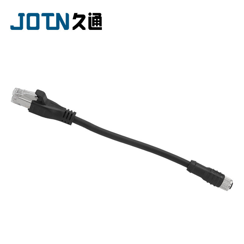 M8 ถึง RJ45 m8 Connector 8-Core ถึง rj45 Gigabit Network Cable Crystal Head