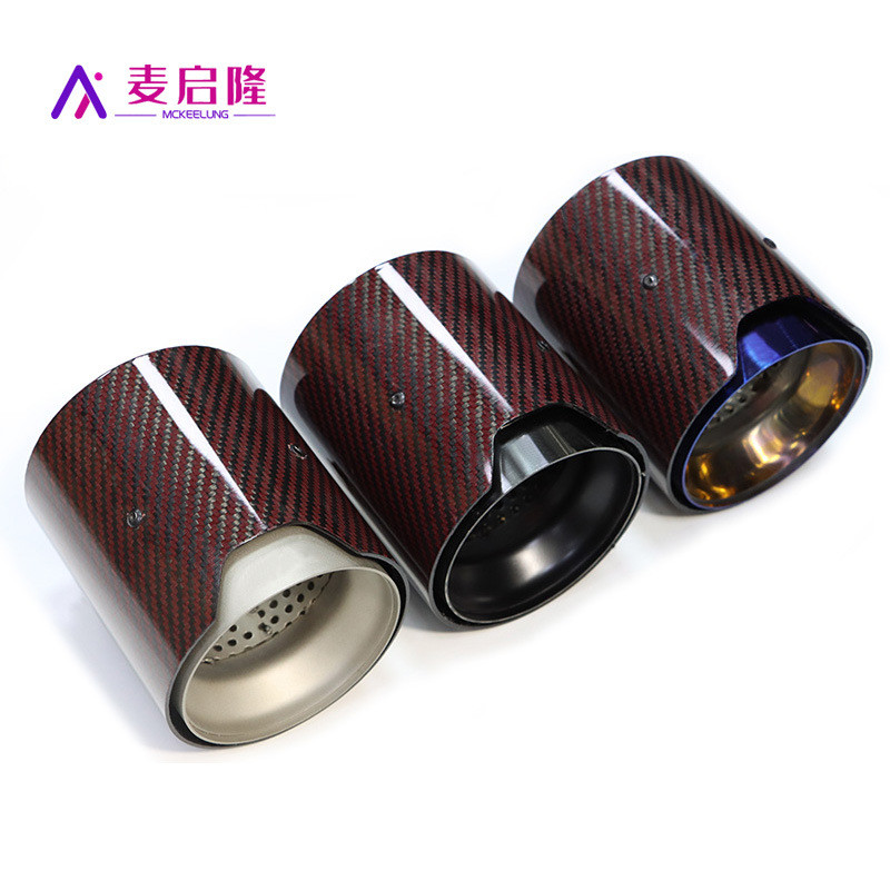 เหมาะสําหรับท่อไอเสีย BMW ดัดแปลง m2 m3 m4 Mp สแตนเลสคาร์บอนไฟเบอร์ M มาตรฐานหางคอท่อไอเสียตกแต่ง