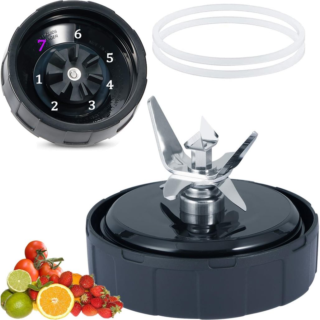 [ รุ่นใหม่] ใบมีดเครื่องปั่นทดแทนสําหรับอุปกรณ์เสริม Ninja, เฉพาะเข้ากันได้กับ Nutri Ninja Foodi Pow