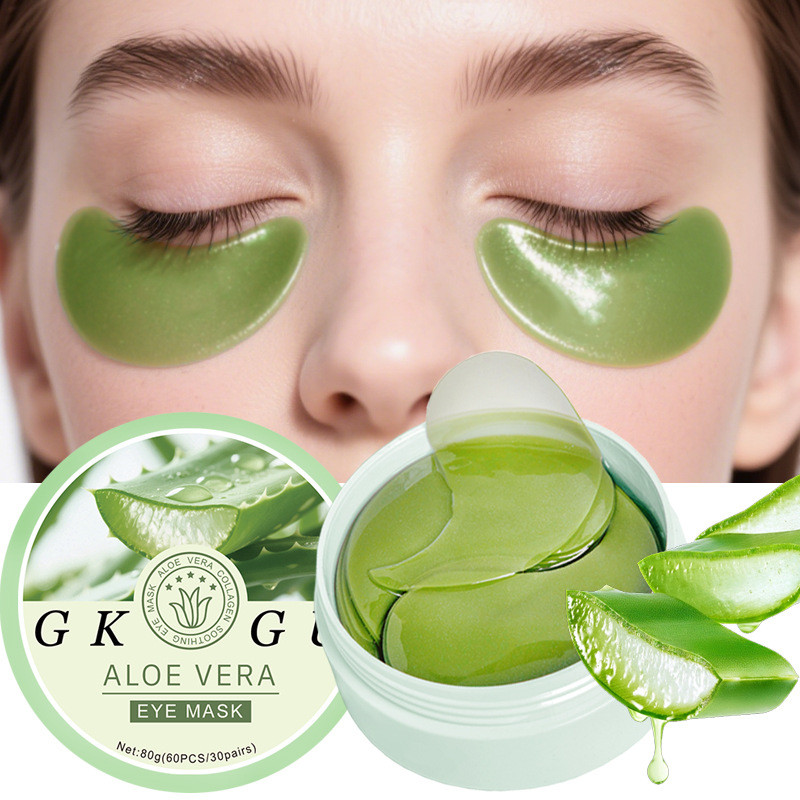Eye Mask พร้อมคอลลาเจน, Soothing Hydrating Under Eye Gel Patch สําหรับ Dark Circles & Puffiness, 60P