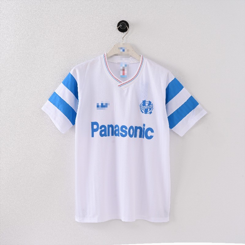 เสื้อฟุตบอลแขนสั้น Retro 1990 Marseille เหย้า