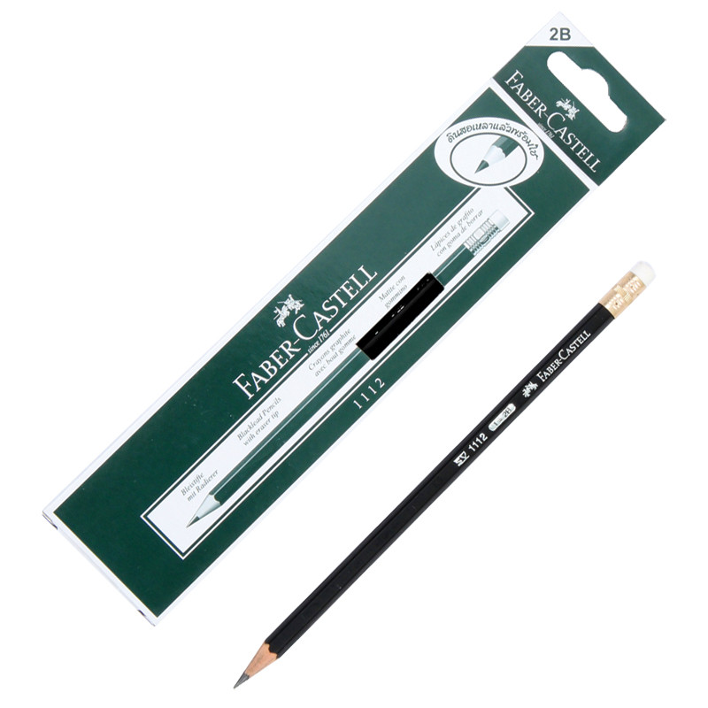 ดินสอ 2B Faber-Castell รุ่น 1112 (กล่อง 12 แท่ง)