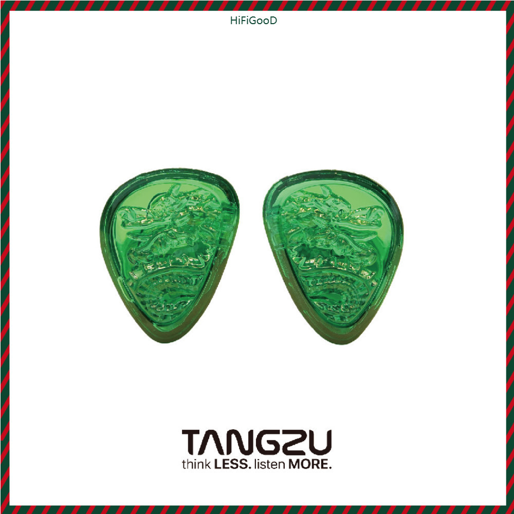 TANGZU WENER SG II Jade Dragon Edition 10 มม.PET หูฟังอินเอียร์ไดนามิกเดี่ยวพร้อมกระเป๋าเก็บซิลิโคนแ