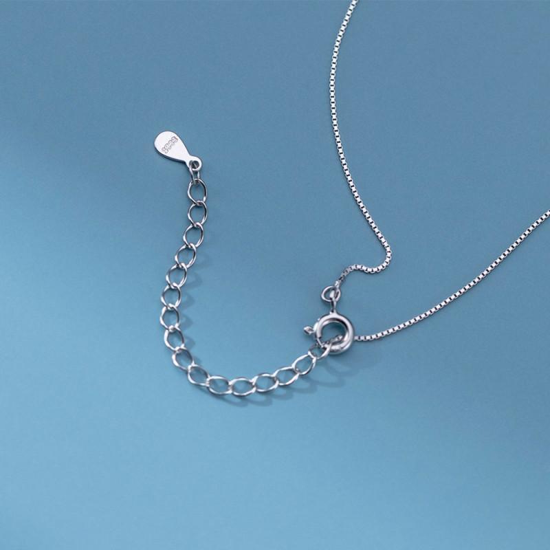Lacrima Necklace สร้อยคอเงินแท้ S925 [MERCELO] ราคา ถูกที่สุด ดีลบีเคเค แกลเลอรีภาพที่ 4
