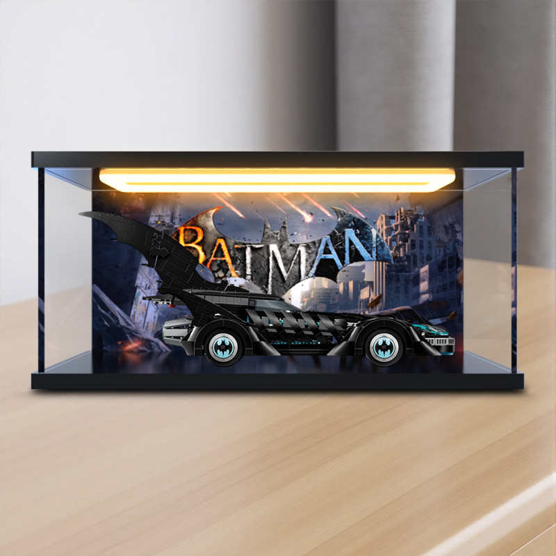 [ไม่รวมรุ่น] กล่องเก็บของอะคริลิคเหมาะสําหรับบล็อกตัวต่อซูเปอร์ฮีโร่ 76304 Batman Eternal Chariot ปร