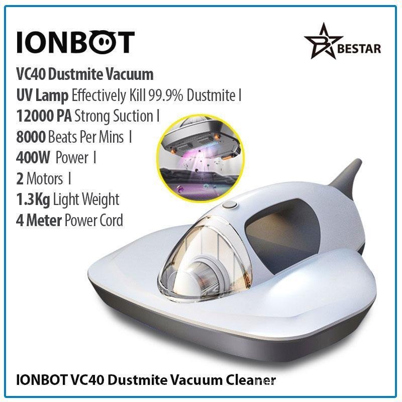 BESTAR IONBOT VC40 UV เครื่องดูดฝุ่นมือถือป้องกันไรฝุ่น