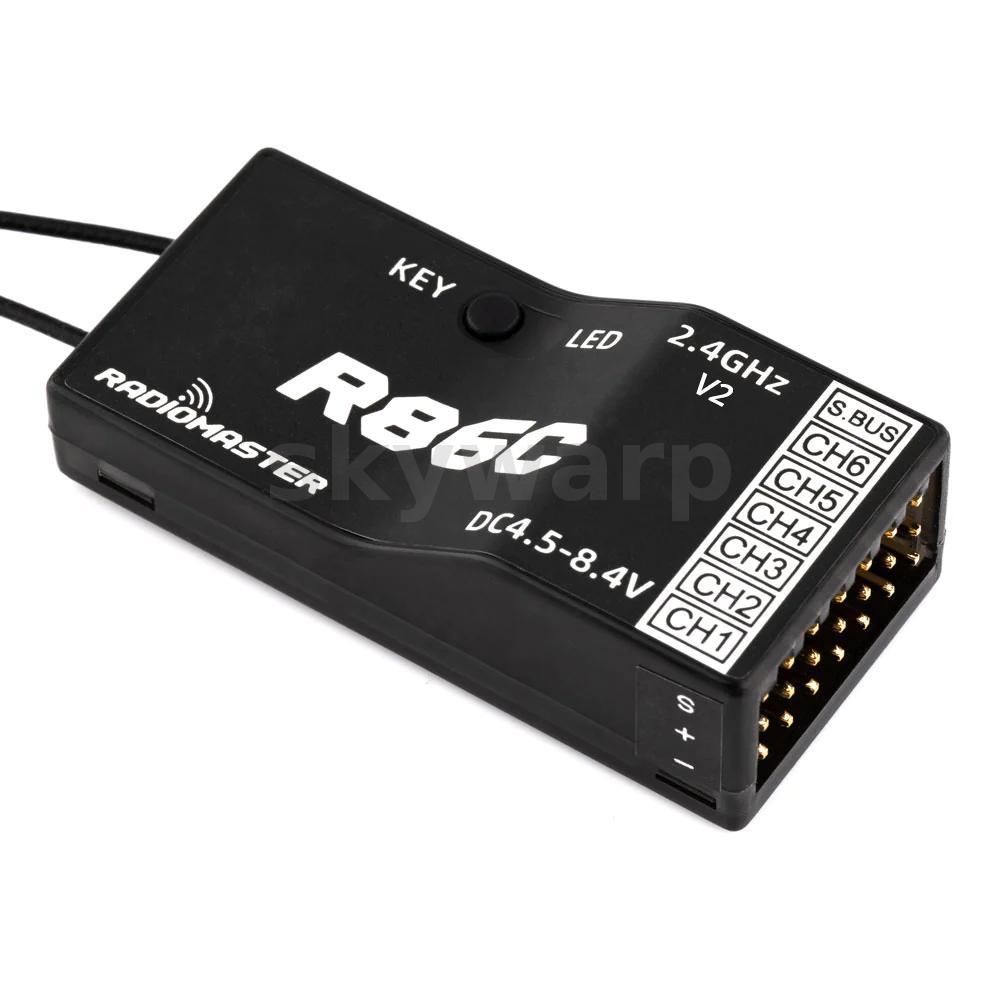 Radiomaster R86C V2 6CH/8CH ใช้งานร่วมกับ PWM SBUS RC Receiver สําหรับ Radiomaster TX12 T16S วิทยุเค