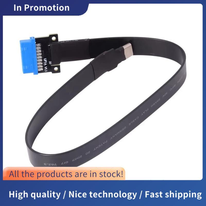 Type-C ถึง 19/20P Extension Cable Type-C ถึง Type-E Extension Cable USB 3.0 Type-C Female to .19p Ma