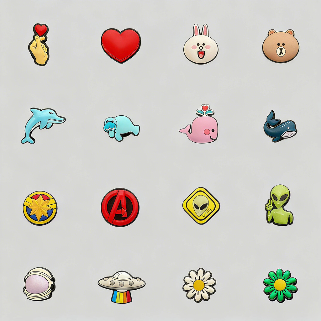 Miss Zoe Jibtz เครื่องประดับการ์ตูนสำหรับเด็ก รองเท้าตกแต่งเอลีียนและสัตว์ทะเล