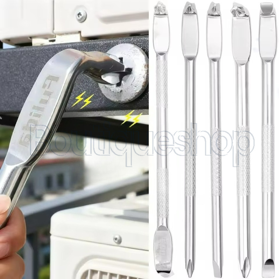 ไขควง Z-Type รูปตัว L - Phillips Slotted Short Driver - ไขควงโค้งข้อศอกมุมขวา - ไขควงโค้งข้อศอก 90 องศา - ไขควงเจาะรูข้าม