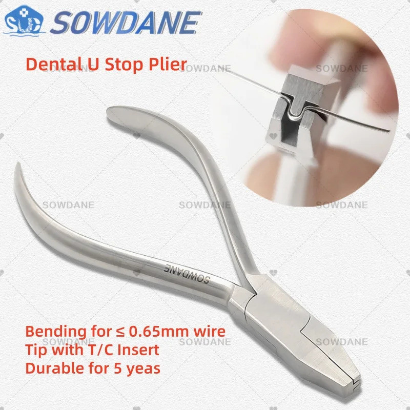 1 piece Dental Orthodontic U Stop Plier Loop Bend Form Plier Stainless Steel Wire Bending Forming In