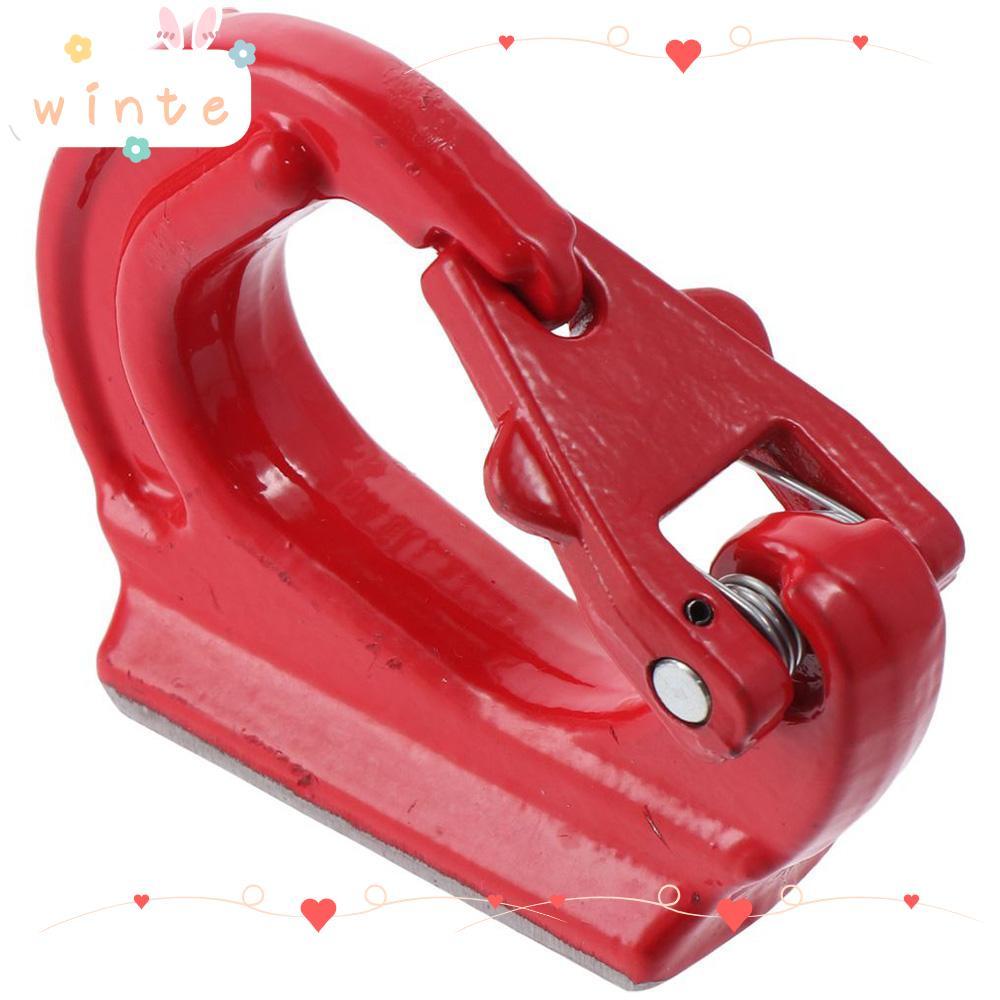 WINTE ตะขอยกสําหรับงานหนัก, 2T 4400lbs ความจุ G80 ตะขอยึดเชื่อมเชื่อมเหล็กโลหะผสมสีแดงพร้อมรถยกเคลือ