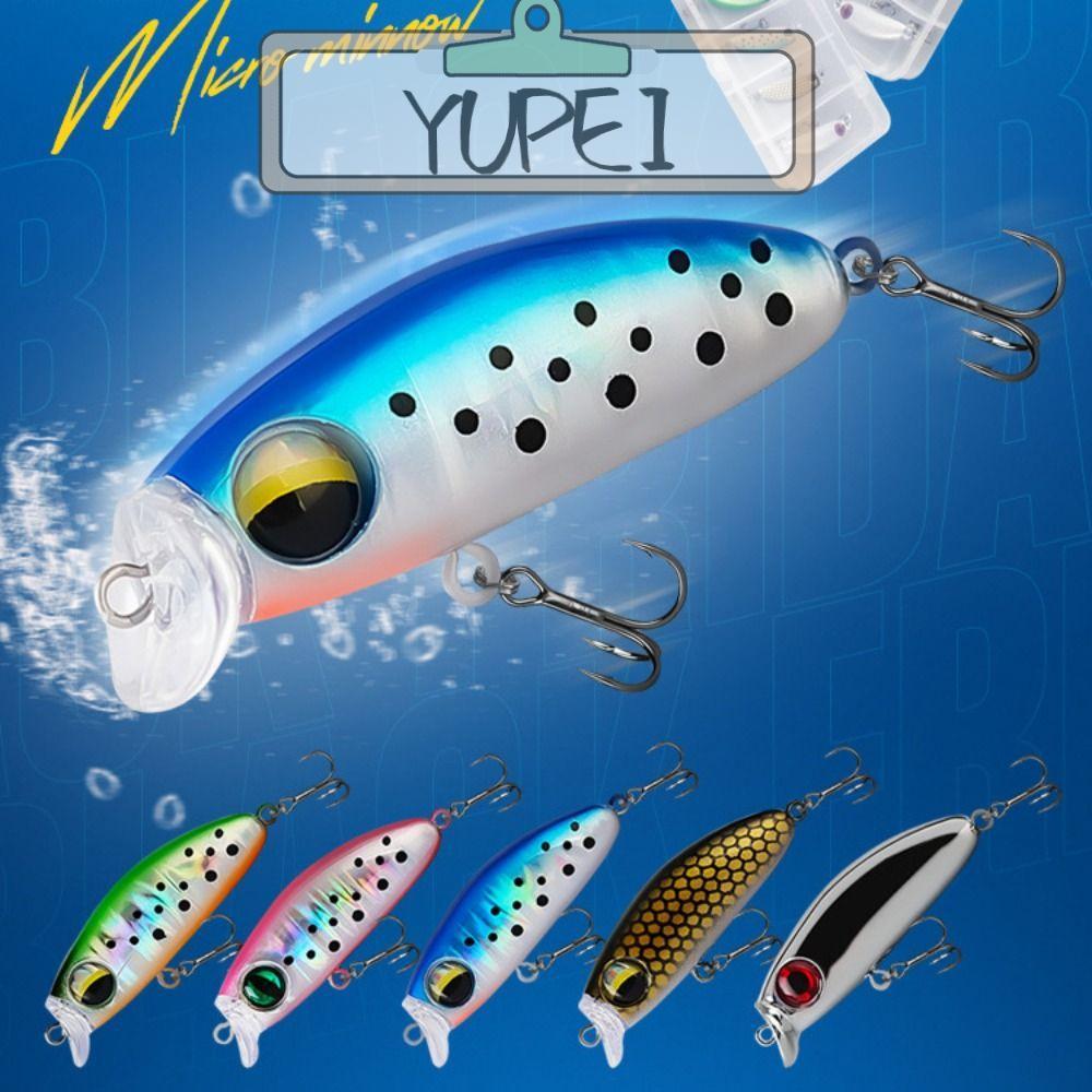 YUPEI เหยื่อตกปลา, อุปกรณ์ตกปลา 2.5g 35mm Tackle Lures, เหยื่อปลา ABS 5 สี