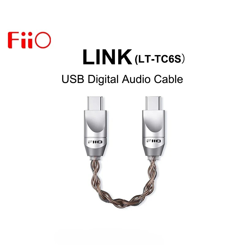 FiiO LINK LT-TC6S USB Digital Type-C ถึง Type-C สายสัญญาณเสียงสําหรับ Q15 M15S M11 PLUS