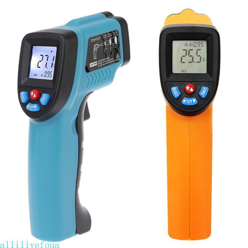 Allilivefoua -50 550℃ เครื่องวัดอุณหภูมิอินฟราเรดดิจิตอล Pyrometer GM550 อุณหภูมิอุตสาหกรรม