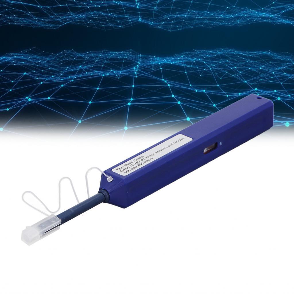 Ruba888 ปากกาทําความสะอาดไฟเบอร์ออปติก 1.25 มม. LC ทําความสะอาดทําความสะอาดมากกว่า 800 ครั้งสําหรับต