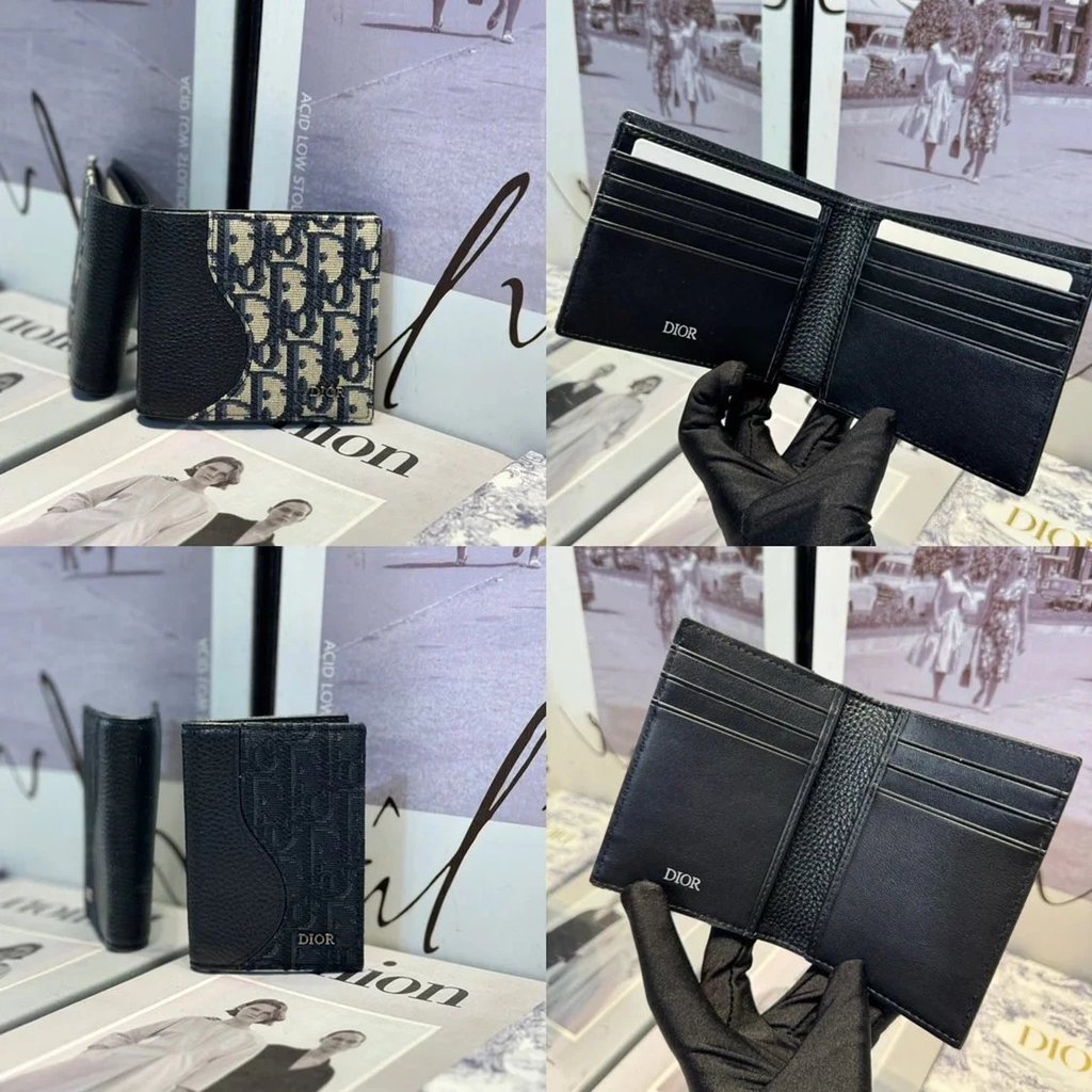 D DIOR Men Shorts Wallet Wallet Women Wallet D Home New Wallet Vertical Small Wallet