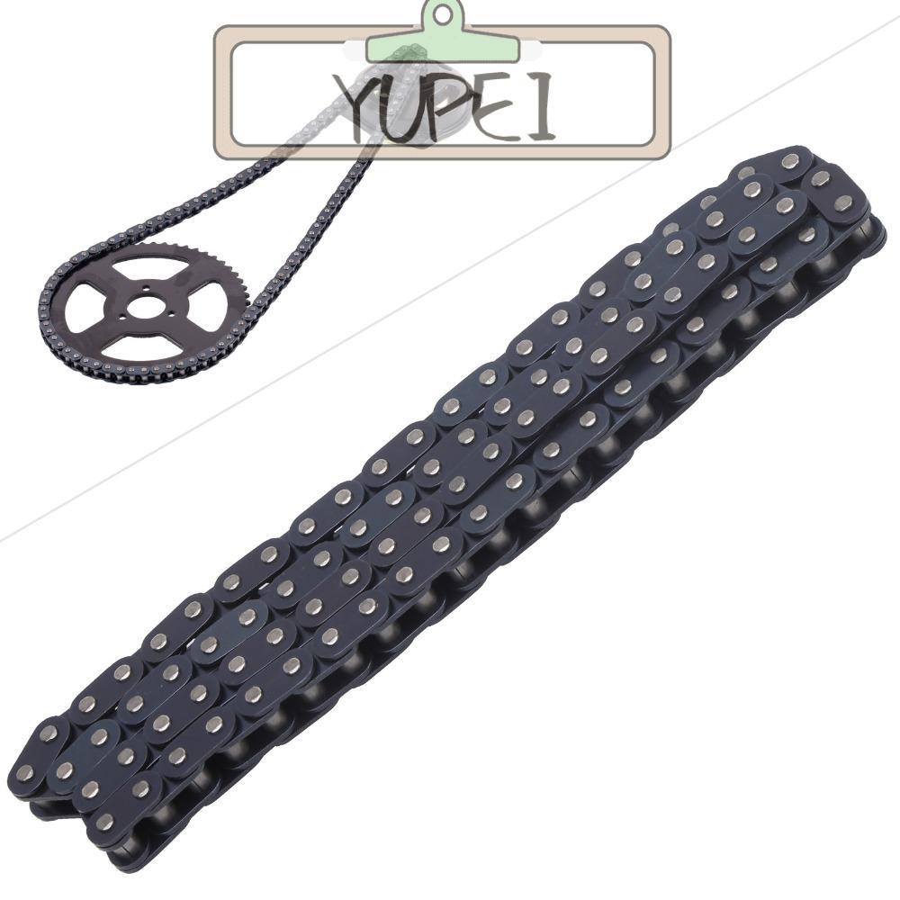 YUPEI T8F โซ่, 96 Links เปลี่ยนส่วน Mini Dirt Bike Chain, ทนทานสีดําเหล็กมอเตอร์เฟืองโซ่ Mini Dirt B