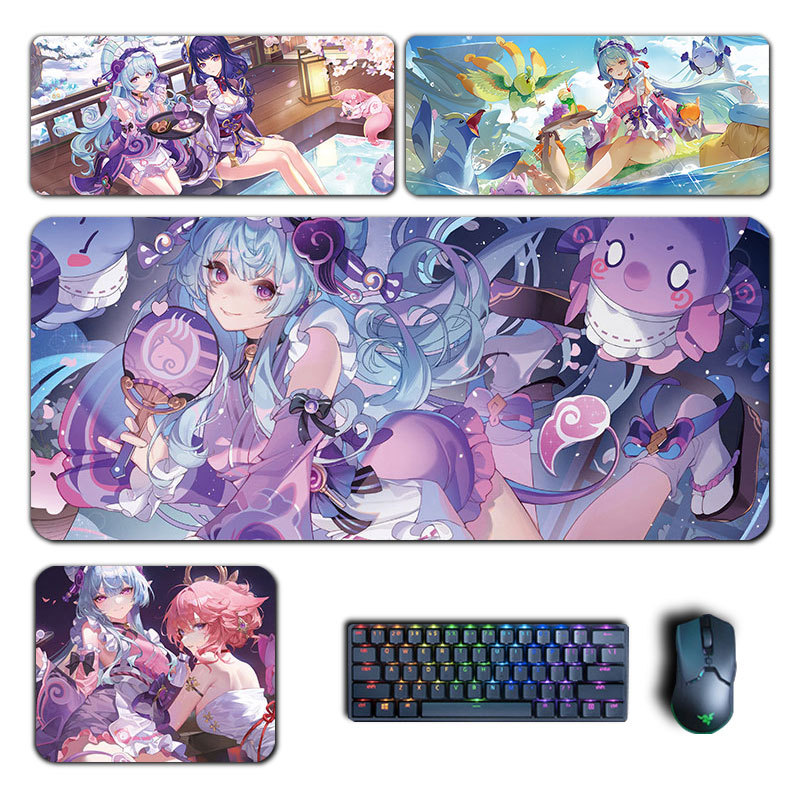 Yumemizuki Mizuki แผ่นรองเมาส์ Genshin Impact Mousepad Genshin คอมพิวเตอร์ Pad อะนิเมะ PC Gaming คอม