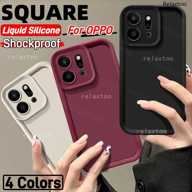 สําหรับ OPPO Reno 14 13 12 11 Reno14 Pro F 14Pro 13Pro 12Pro 14F 13F 12F 11F 11Pro 5G แฟชั่นสแควร์ซิ