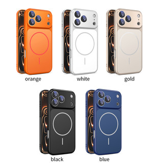 Strong Magnetic Anti-fingerprint PC Hard การป้องกันกล้องเคสโทรศัพท์สําหรับ iPhone 17 16 15 14 13 Pro Max Air