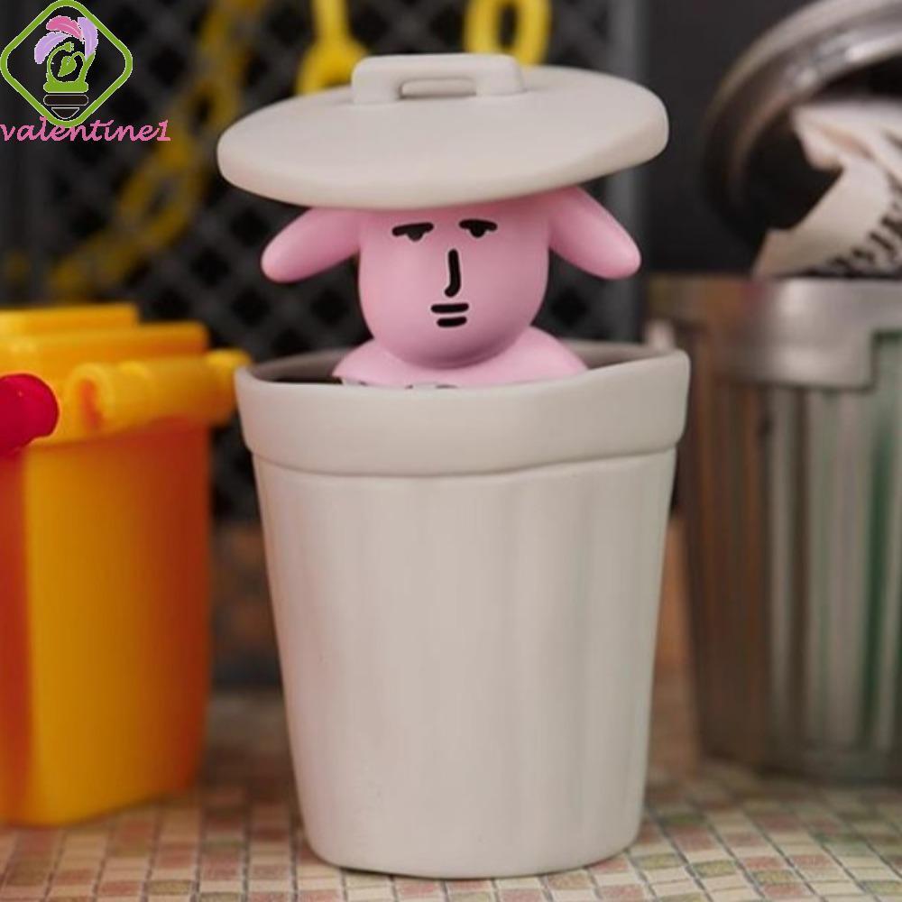 VALENTINE My Friend Rabbit Action Figure, รูปปั้นการ์ตูนกระต่ายสีชมพูตุ๊กตา, Desktop Decor Collectio