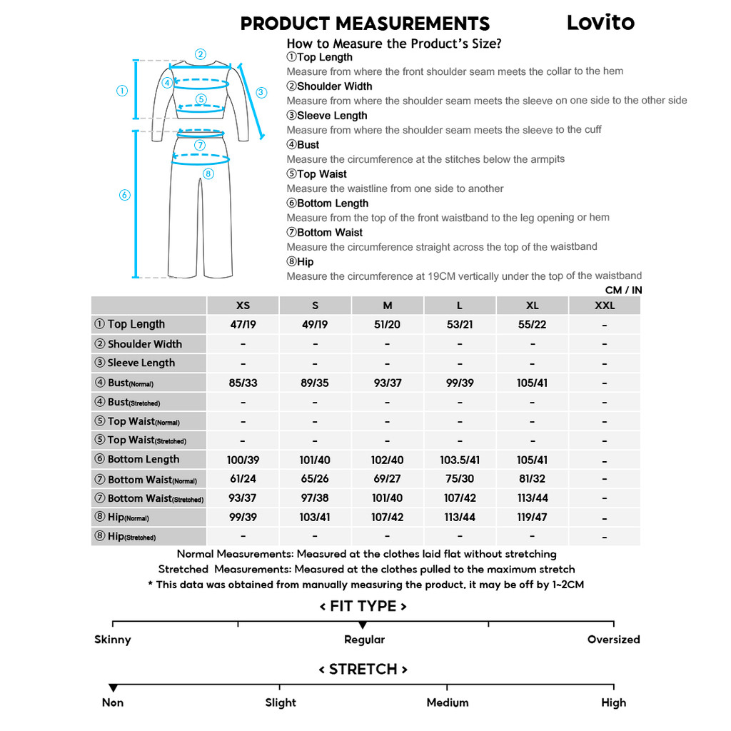 Lovito กางเกงลําลองหรือเสื้อ สีน้ําเงินกรมท่า สําหรับผู้หญิง L158AD187 - รูปที่ 4
