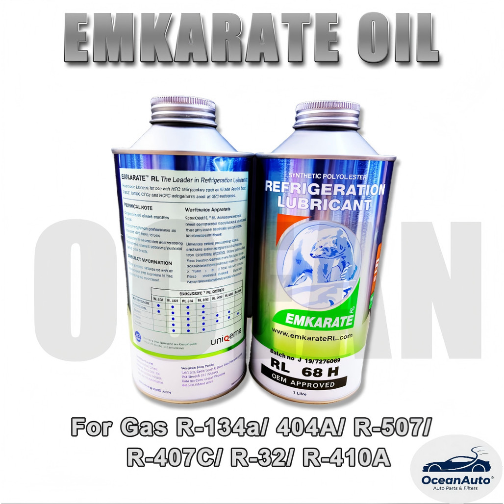 น้ํามันเปรียบเทียบ EMKARATE REFRIGERATION (1L) RL 68H สําหรับแก๊ส R-134a/ 404A/ R-507/ R-407C/ R-32/